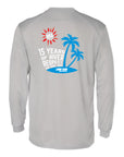 LRJ - 15 Year Anniversary Men's L/S 100% Poly Crew Tee - Silver