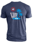 LRJ - 15 Years Anniversary Men's Premium Crew Tee - Midnight Navy