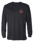 LRJ - USA Men's L/S 100% Poly Crew Tee - Black