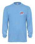 LRJ - USA Men's L/S 100% Poly Crew Tee - Columbia Blue