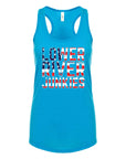 LRJ - USA Ladies Racerback Tank - Turquoise