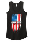 LRJ - America - Ladies Racerback Tank - Black