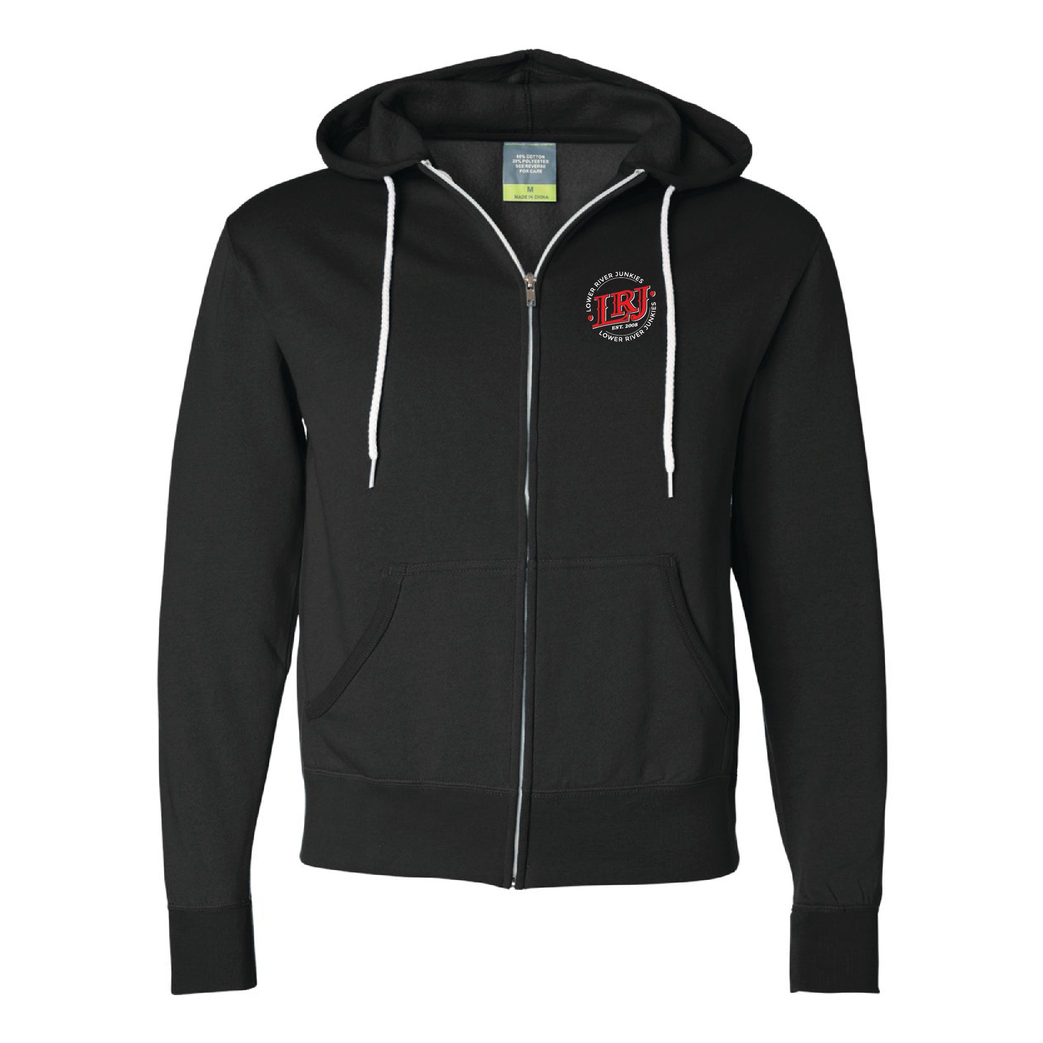 LRJ - America - Unisex Full-Zip Hoodie - Black