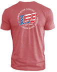 LRJ Flag Men's Premium Crew Tee - Cardinal