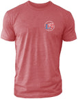 LRJ Flag Men's Premium Crew Tee - Cardinal