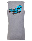 LRJ Retro Men's Premium Tank - Heather Gray / Cyan