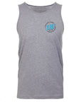 LRJ Retro Men's Premium Tank - Heather Gray / Cyan