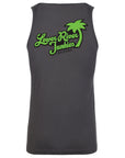 LRJ Retro Men's Premium Tank - Heavy Metal / Lime