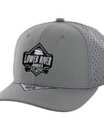 LRJ Boat Life - Hydro Moisture Wicking - Grey/Grey Patch - Curved Bill Hat