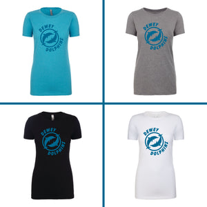 Dewey Dolphins - Women's Crew Tee **PRE-ORDER**