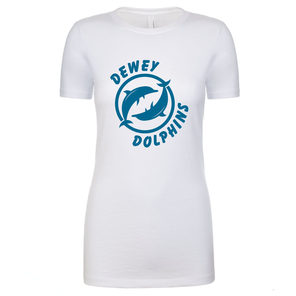 Dewey Dolphins - Women's Crew Tee **PRE-ORDER**