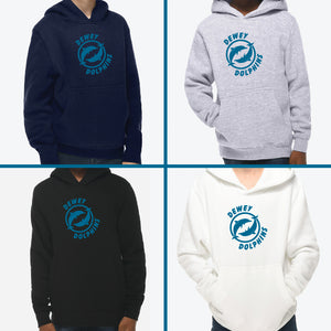 Dewey Dolphins - Youth Pullover Hoody  **PRE-ORDER**