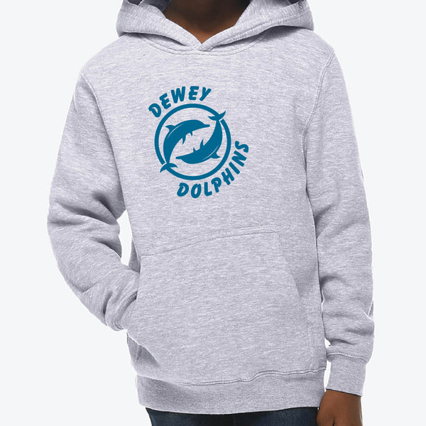 Dewey Dolphins - Youth Pullover Hoody  **PRE-ORDER**