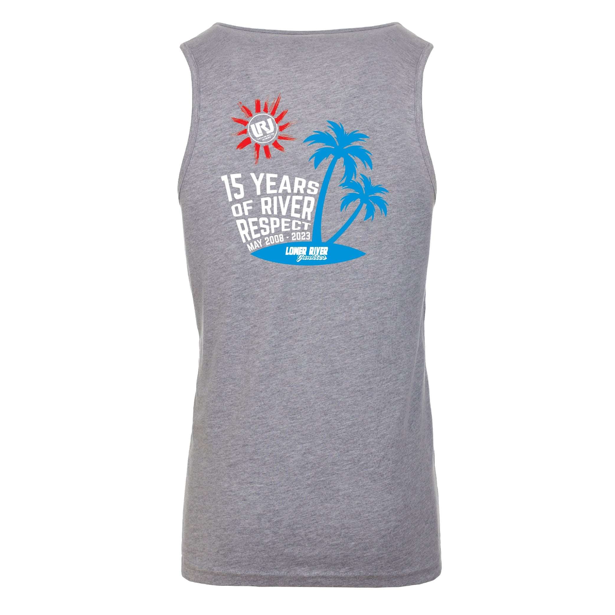 LRJ - 15 Years Anniversary Men's Premium Tank - Heather Grey