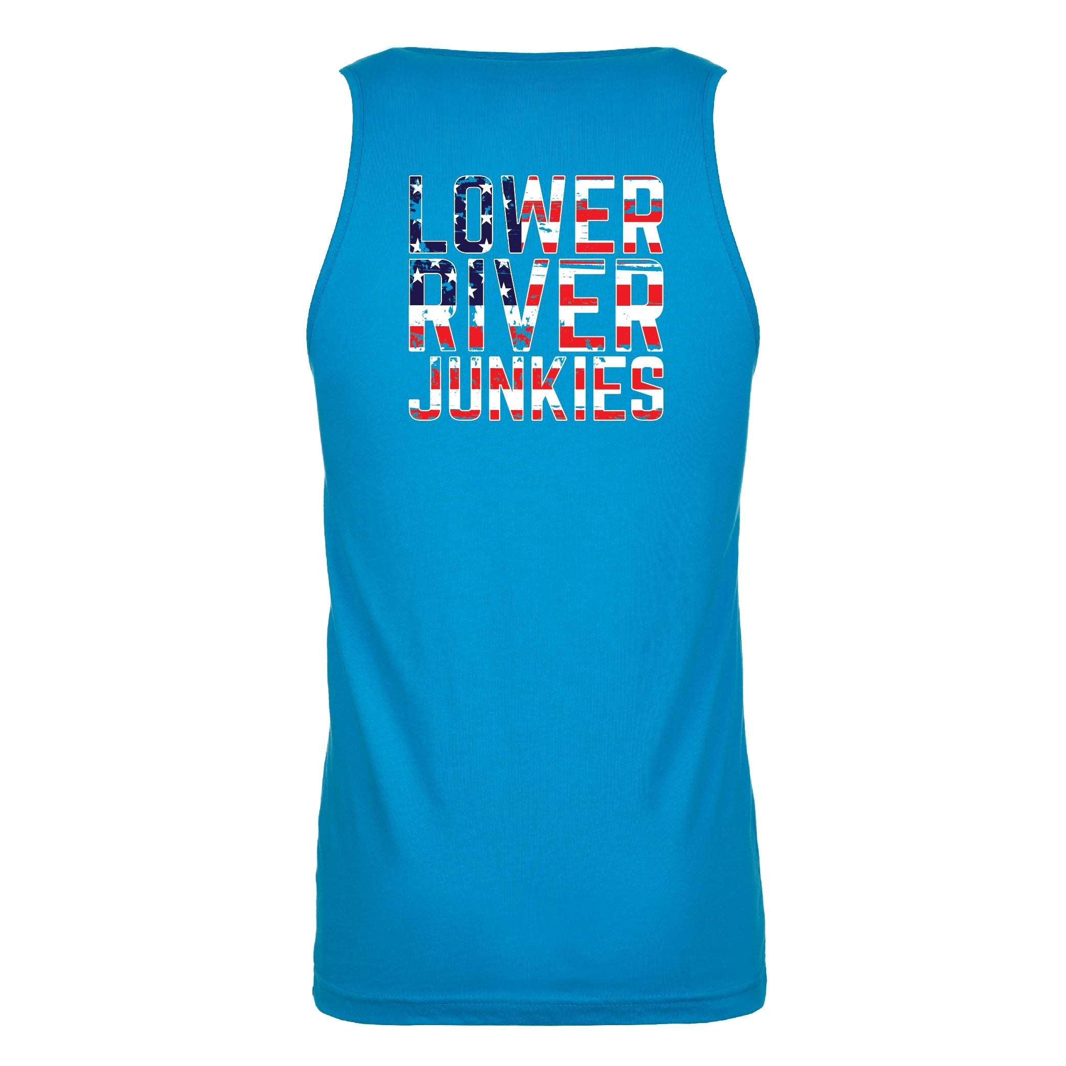 LRJ - USA Men's Premium Tank - Turquoise