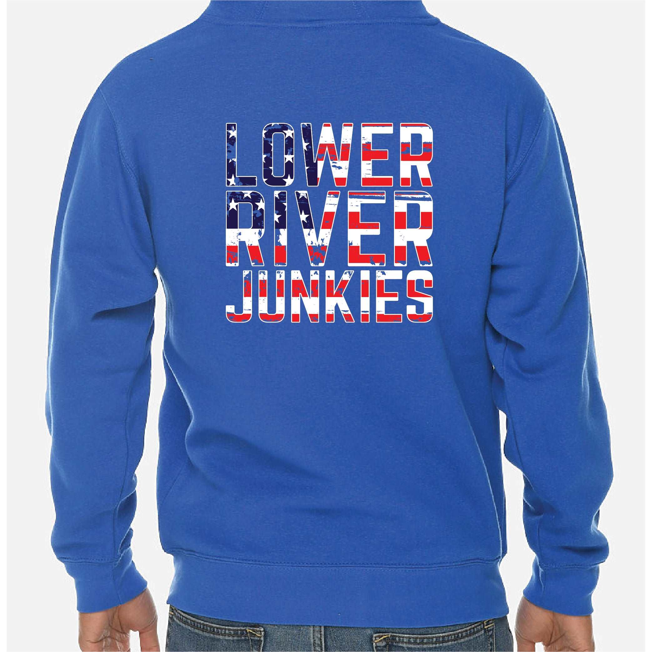 LRJ - USA Unisex Full-Zip Hoodie - Royal