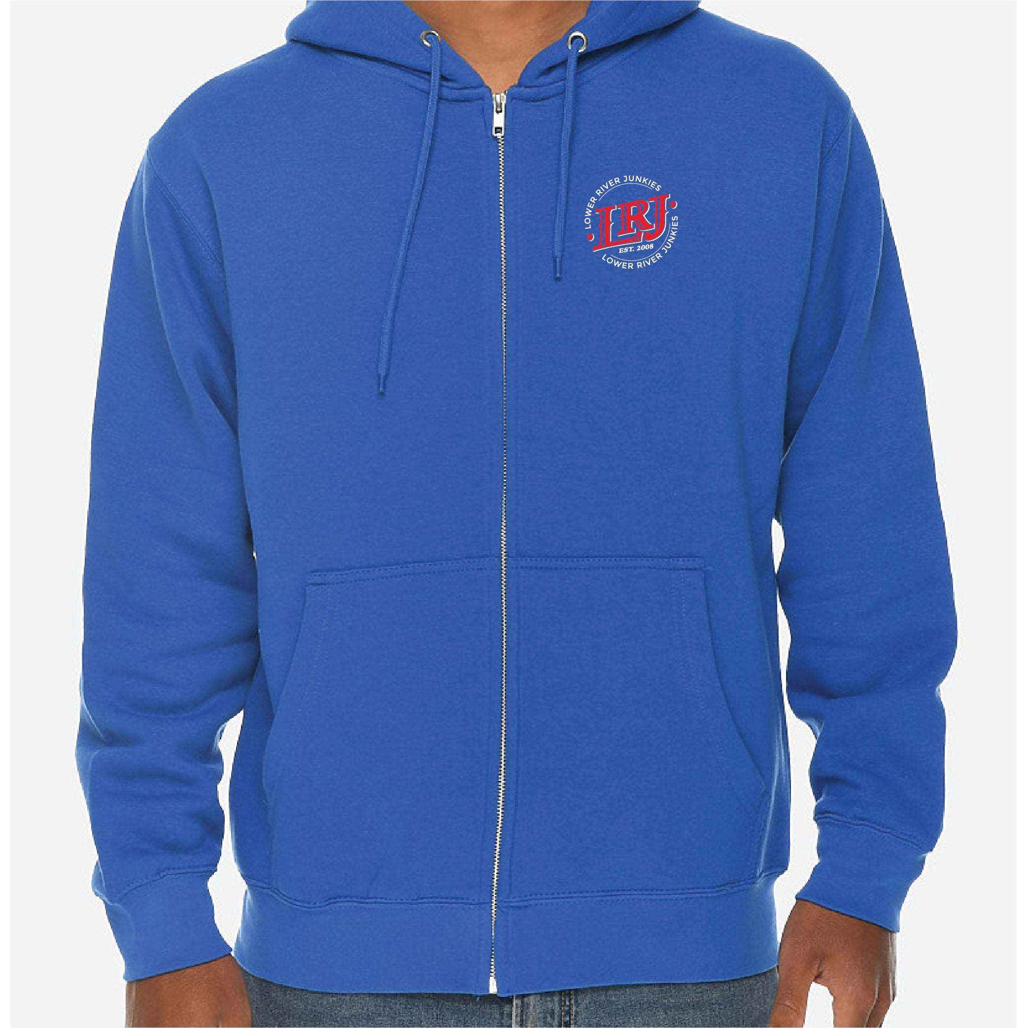 LRJ - USA Unisex Full-Zip Hoodie - Royal