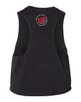 LRJ - USA Ladies Cropped Tank - Black