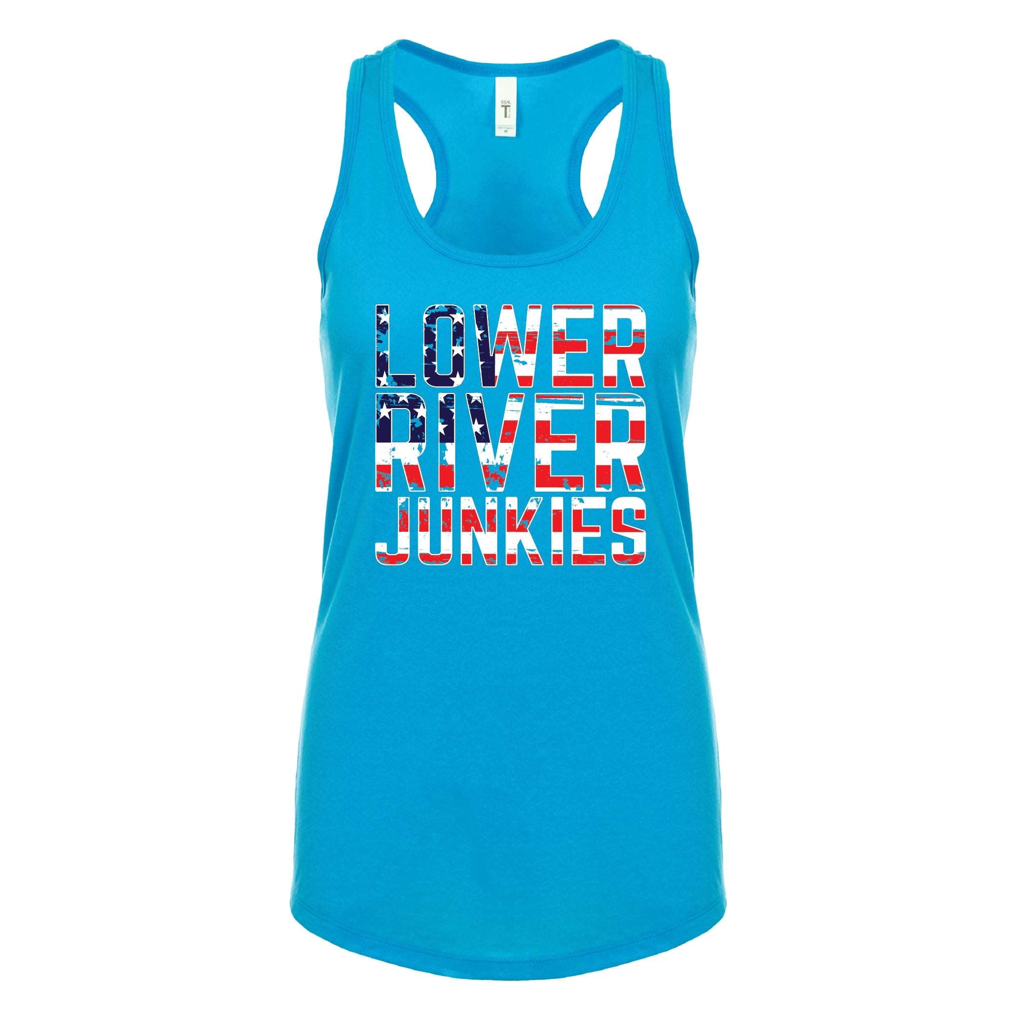 LRJ - USA Ladies Racerback Tank - Turquoise