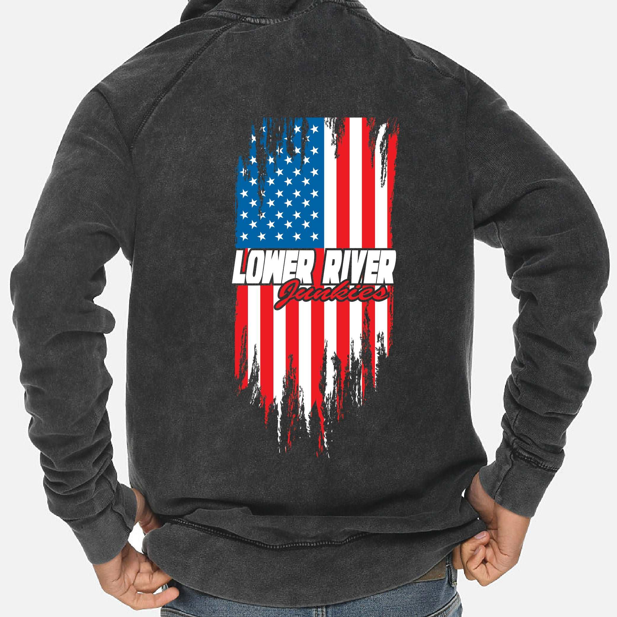 LRJ - America - Unisex Pullover Hoodie - Black