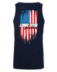 LRJ - America - Men's Premium Tank - Midnight Navy