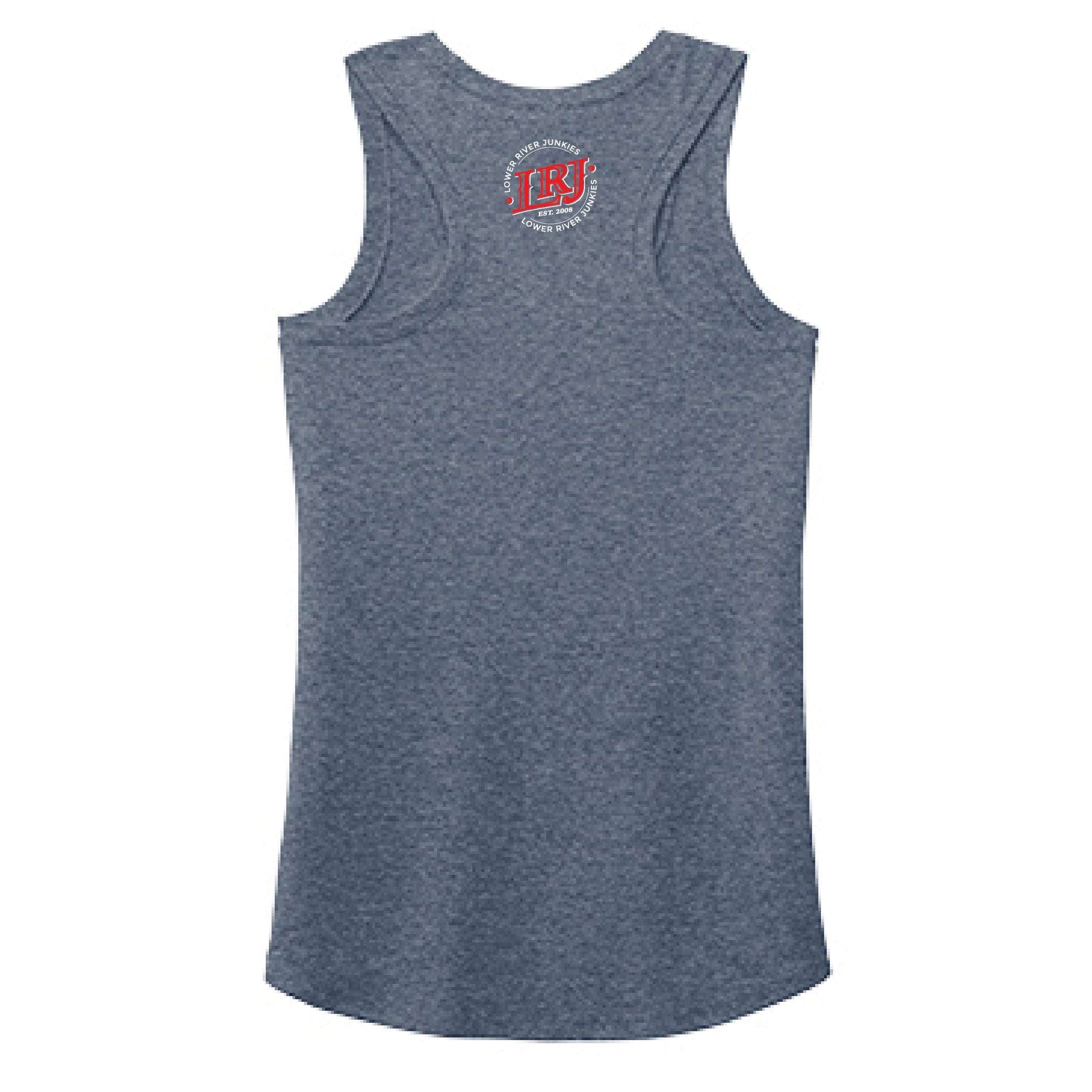 LRJ - America - Ladies Racerback Tank - Navy Frost