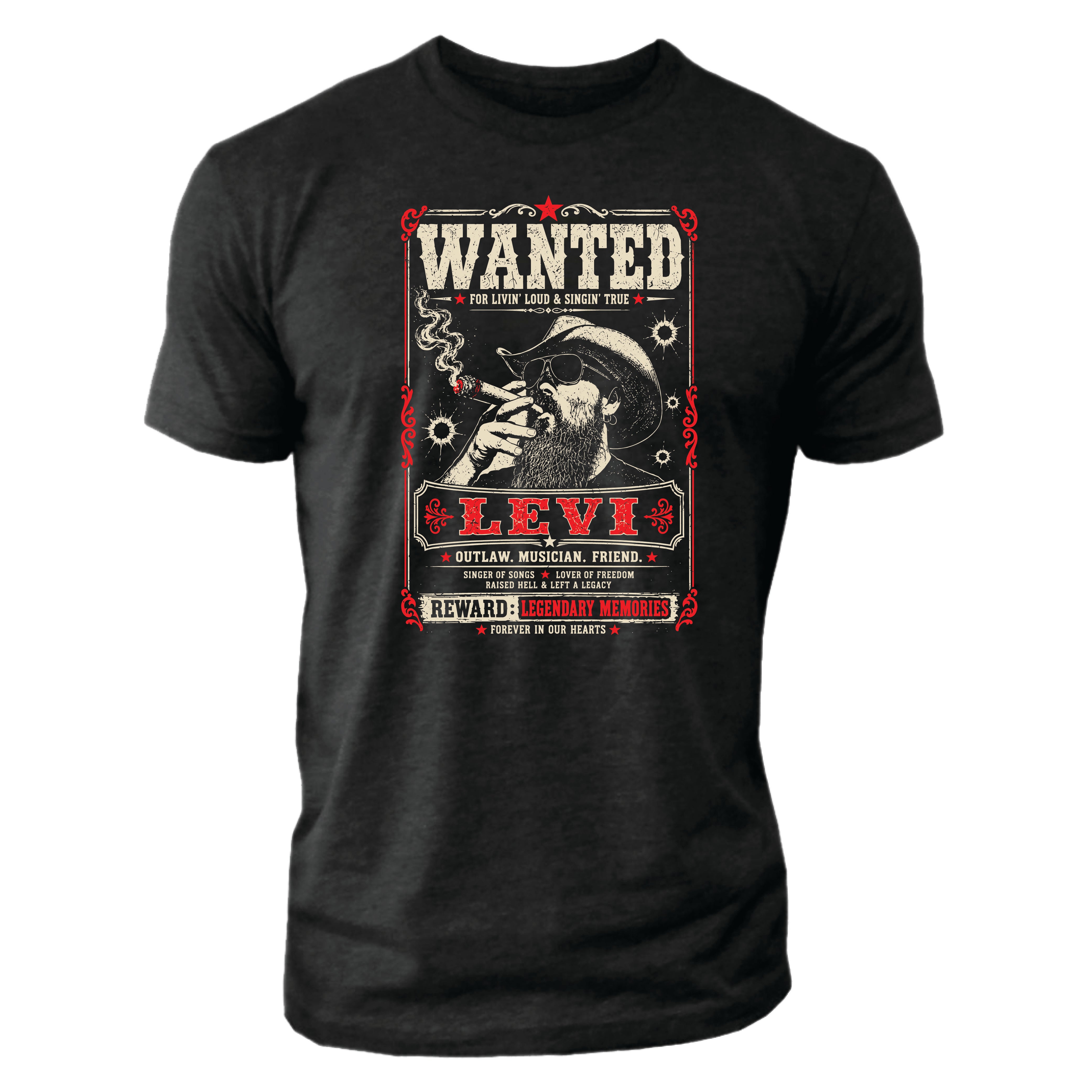 Levi Herman - Memorial Tee - Men's - Black **PRE-ORDER**