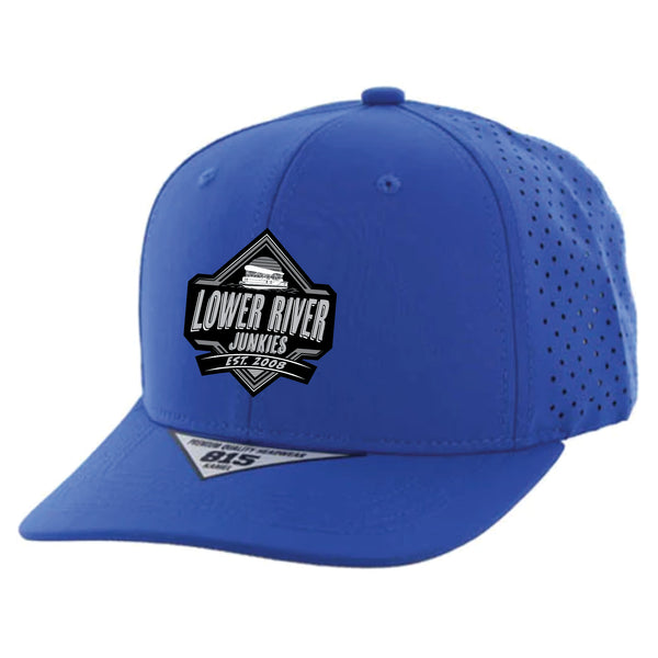 LRJ Boat Life - Hydro Moisture Wicking - Grey/Grey Patch - Curved Bill Hat