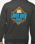 LRJ Boat Life Unisex Pullover Hoodie - Charcoal Heather/Orange