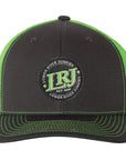 LRJ Woven Patch Curved Bill Trucker Hat - Snapback