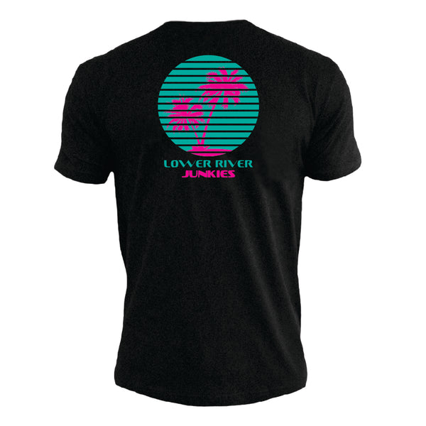 LRJ Sunset Men's Premium Crew Tee - Black