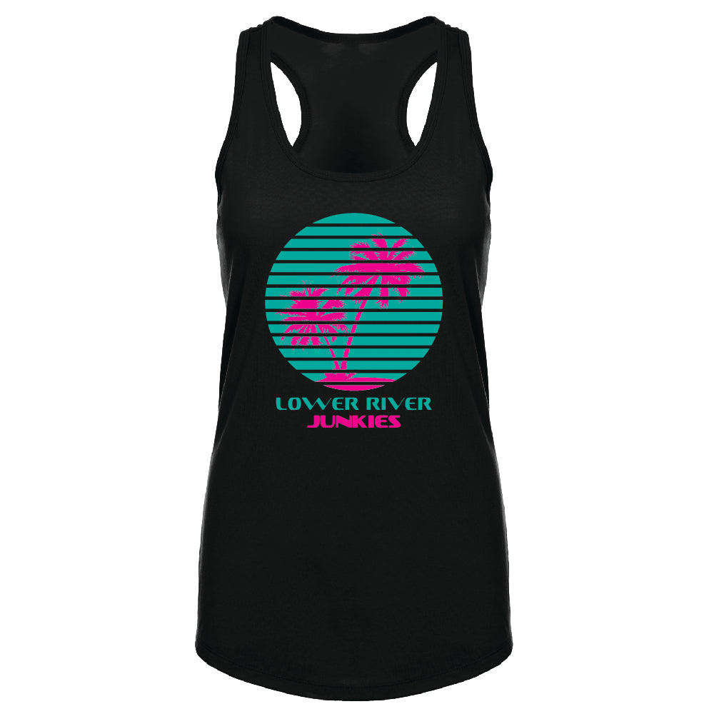 LRJ Sunset Ladies Racerback Tank - Black