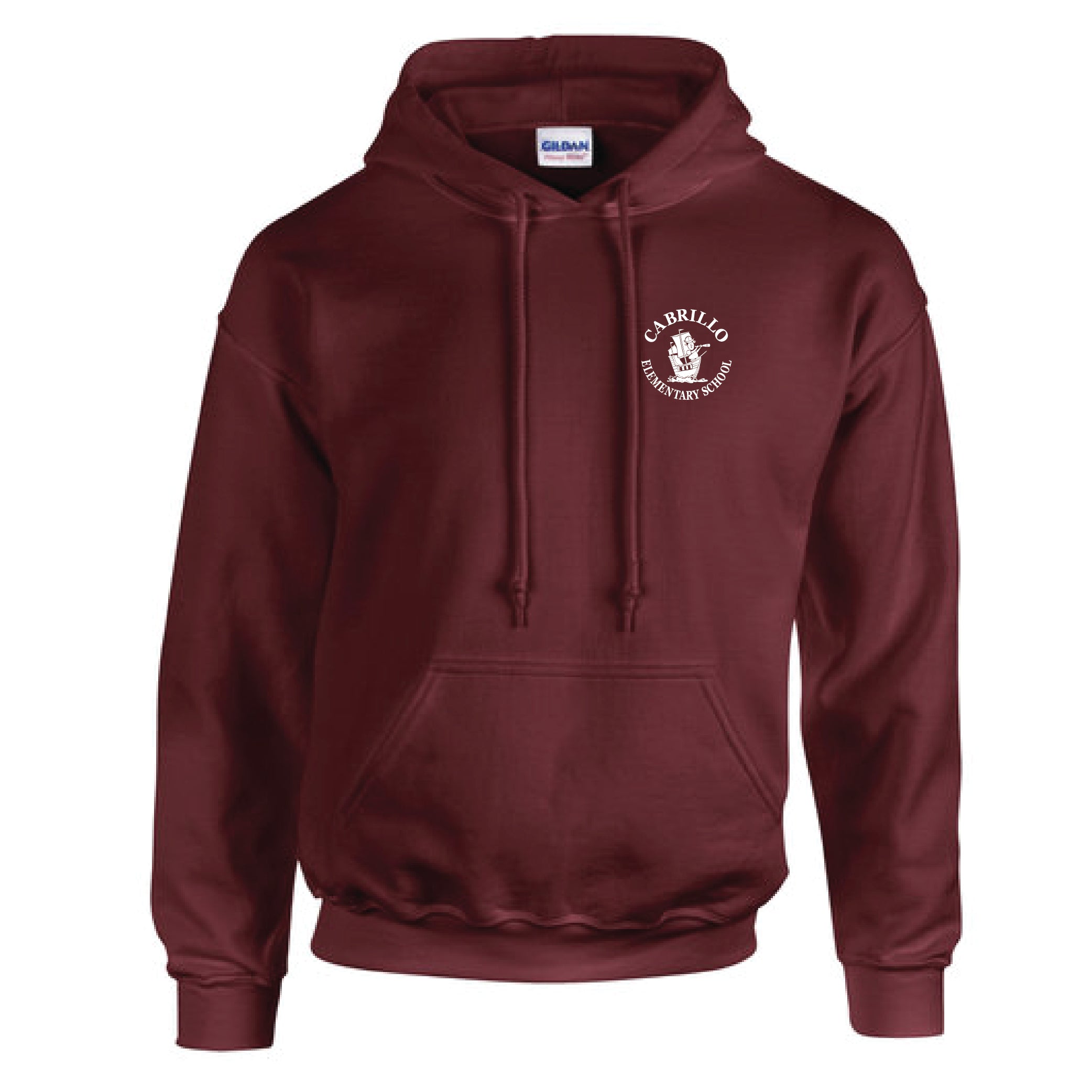 Cabrillo Elementary - Adult Pullover Hoodie - Maroon **PRE-ORDER**