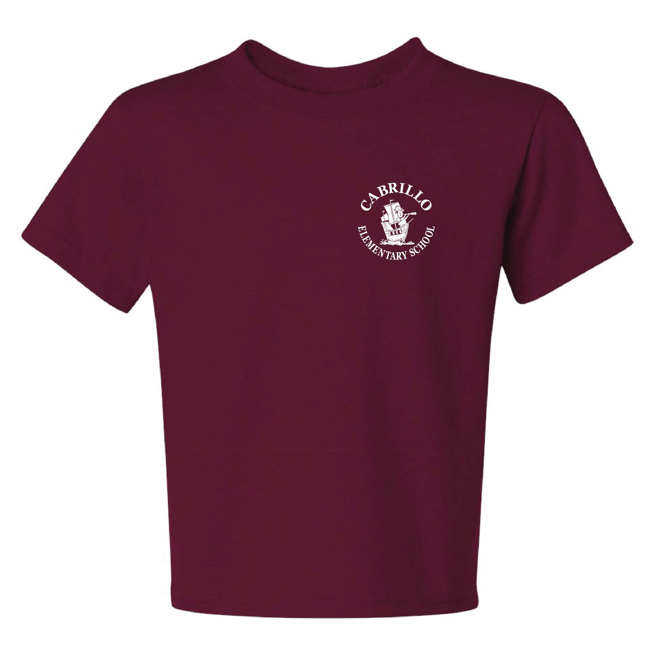 Cabrillo Elementary - Youth Tee - Maroon **PRE-ORDER**